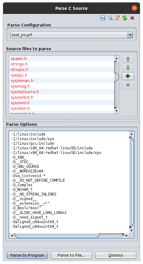 Parse Options